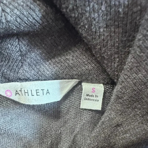 Athleta Dark Gray Open Front Cardigan Womens Small - Picture 3 of 4